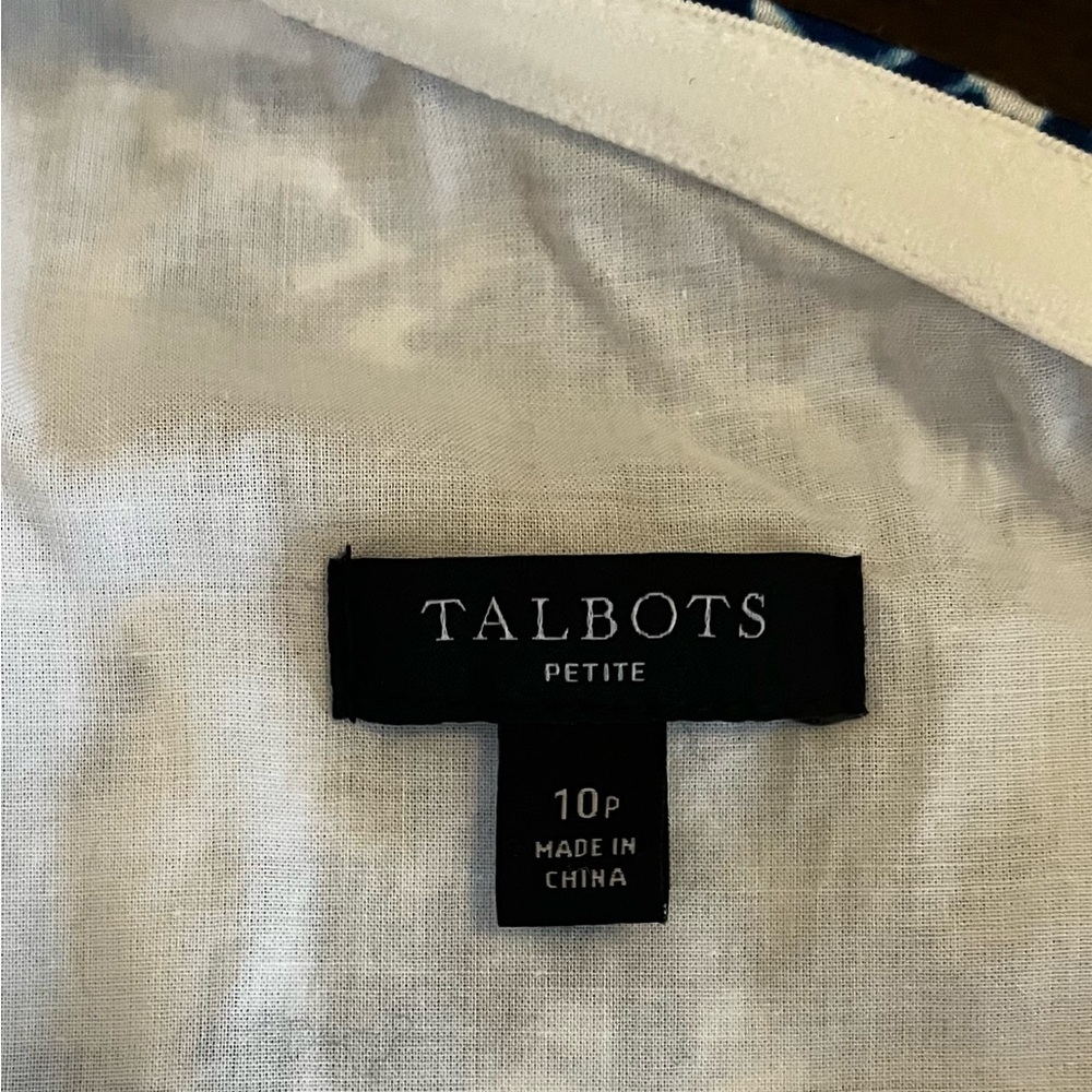 Talbots One Shoulder Dress with Pockets - Picture 5 of 6